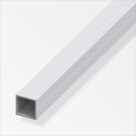 combitech® Quadratrohr Hohlrohr 23,5 mm, Alu silber, geschrumpft 1 m