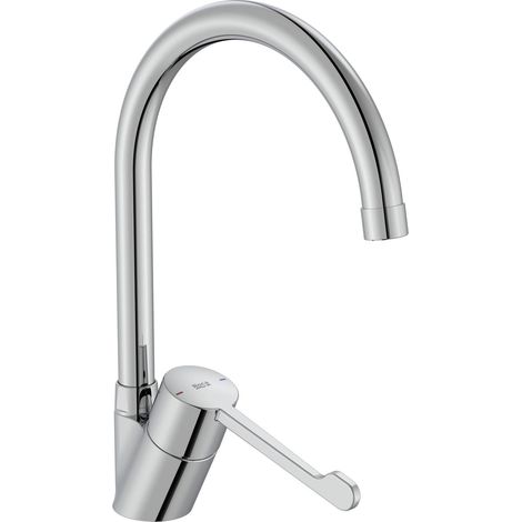Grifo ROCA VICTORIA PRO Fregadero Caño alto Cromo - Monomando Cocina GC00