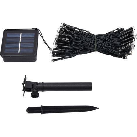 Guirlande lumineuse féérique, petite guirlande solaire étanche pour sapin de Noël, jardin, terrasse, mariage, fête - Lumière chaude (1/5)