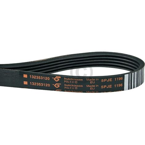 Cintura a costola 1196PJ6E Compatibile con AEG 132353120/0 per asciugatura per lavatrice