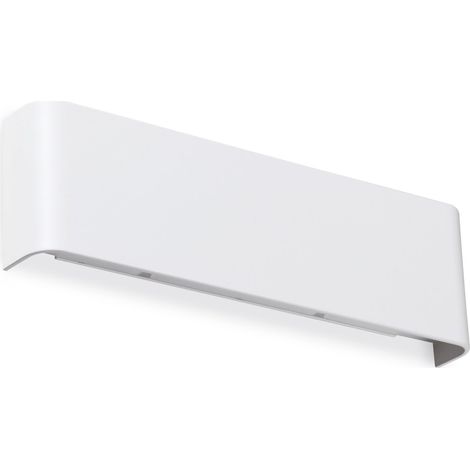 Ideal Lux Applique moderna Delta 1 luce LED integrato bianco policarbonato
