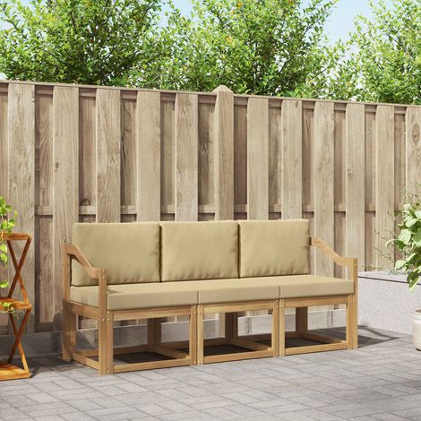 vidaXL Conjunto de sofás de exterior 3 uds. (1/5)