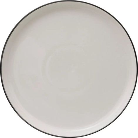 Lot de 6 Assiettes Plates "Alix" 27cm Blanc (1/2)