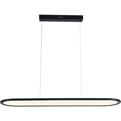 Lámpara colgante LED V-TAC de 24 W y 80 x 104 cm, color negro y blanco cálido.