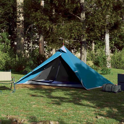 vidaXL Hanging Tent Tipi 1-Person Blue Waterproof (1/5)