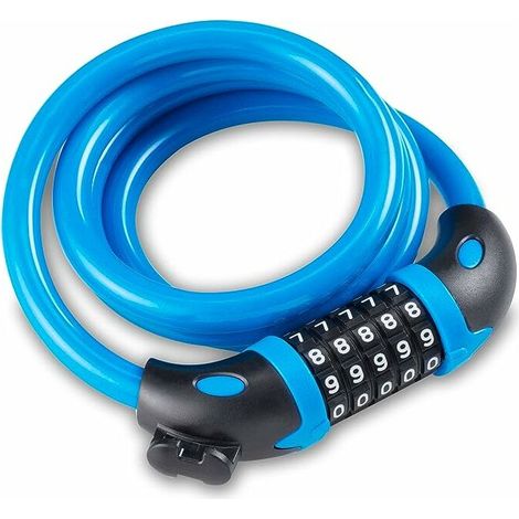 Cadenas de Vélo, Long 120cm avec 5 Chiffres Intelligente Code (1/5)