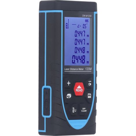 Règle électronique infrarouge portable haute précision pour mesure de distance (télémètre laser, batterie intégrée fournie) (modèle vocal SW-M120A) (1/5)