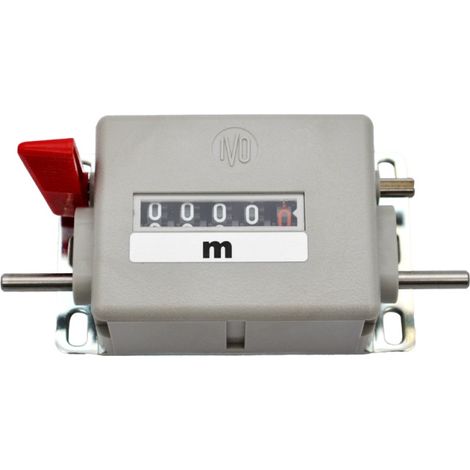 Compte-mètre mécanique 5 tours/mètre axe Ø4 mm - Sens 2 (1/5)