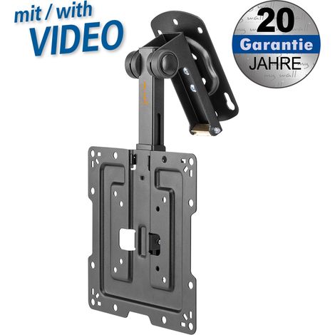 Folding suspension bracket for flat screens for screens 19" - 43" (48 - 109 cm), holds weight up to 20 kg, foldable