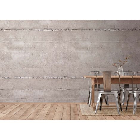 A.S. Creation Fototapete Livingwalls The Wall II 392521 Ein Motiv pro Rolle 2.80 x 1.59 m Betonoptik Grau (1/3)
