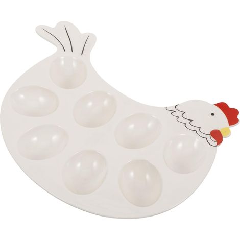 à œufs de Pâques en céramique beige léger et réutilisable (1/5)