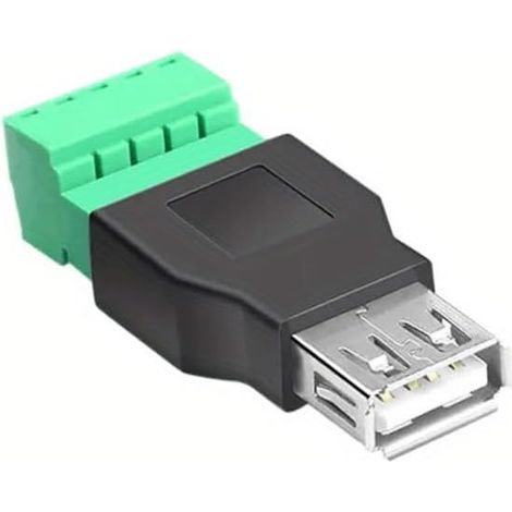 Terminale USB senza saldatura Connettore femmina rotante Ventola Mouse Tastiera Terminale di cablaggio sorgente di ricarica (1/5)