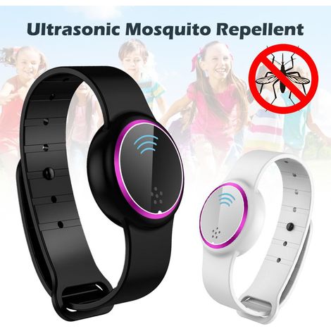 Bracelet anti-moustiques à ultrasons rechargeable par USB (1/5)