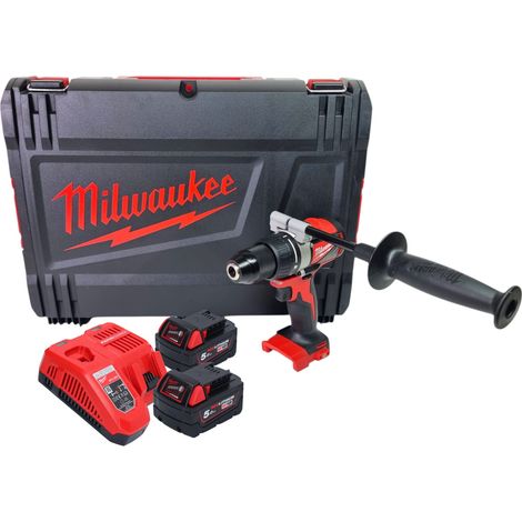 Milwaukee 4933464515 Trapano Compatto 18 Volt 5,0Ah Brushless Valigetta Heavyduty (1/5)