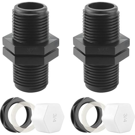 Cuve Passe Paroi Cuve Eau Raccord Male pour Citernes de Pluie Passages Joints Pouces (1/5)