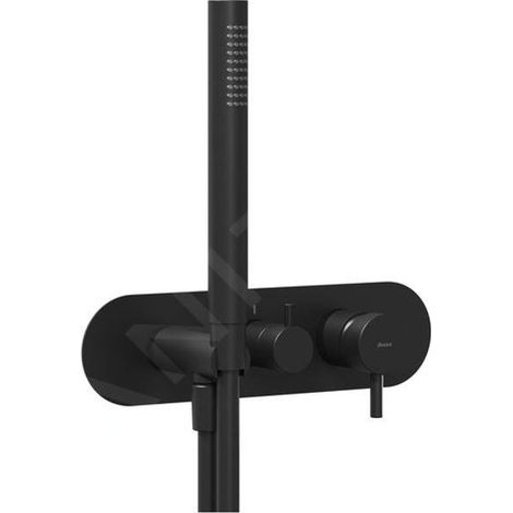 Ravak Espirit - Mitigeur encastré, 3 sorties, avec accessoires, noir mat X070282 (1/4)