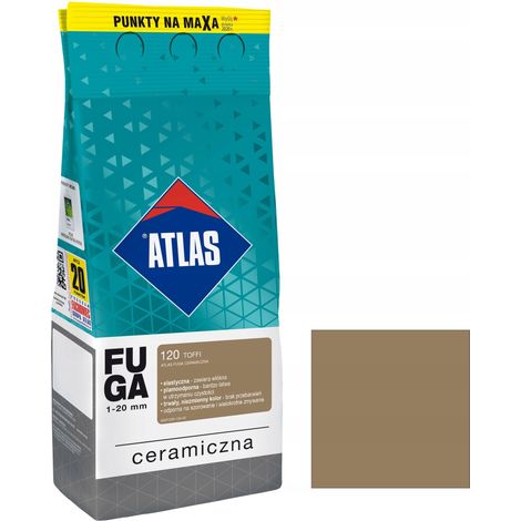 Lechada cerámica beige Atlas 120 Toffee 2 kg 1 unidad.