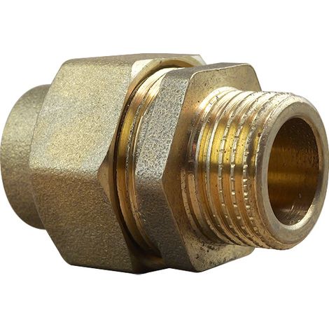 Raccord Union Mâle 3 pièces 341 GCU Ø1/2" (15/21) - Cuivre Ø18 - Arcanaute (1/3)
