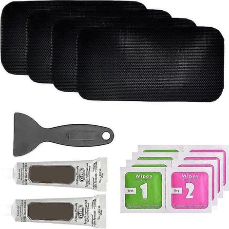 Trampolin-Reparaturset, rechteckige Flicken, Reparatur von Rissen oder Löchern in der Trampolinmatte, Werkzeug zur Reparatur von Trampolinen (1/5)