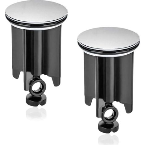 Universal Bathroom Sink Plug, 2pcs 40mm Sink Drain Stopper Adjustable Height Bathtub Plug with Gasket for Sink Drains Kitchen Bathroom MUMU