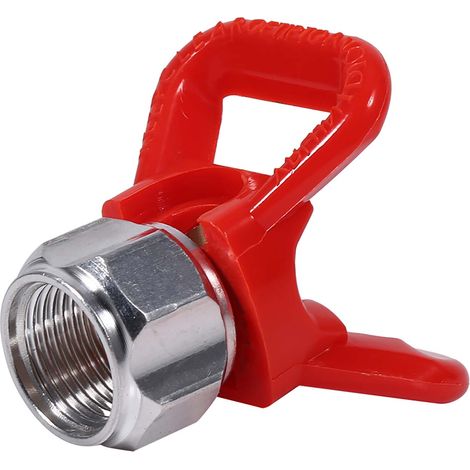 Protection de buse pour pistolet à peinture sans air, pièce de rechange pour porte-buse, outil universel, rouge, neuf (1/5)