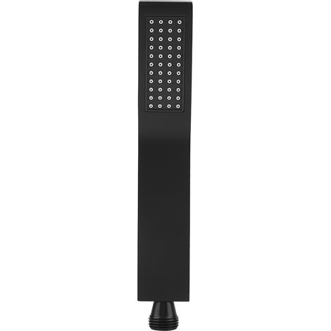 Handbrausekopf aus mattschwarzem Chrommessing, Duschkopf für Badezimmer, Wandbrause, 1 Stück (1/5)
