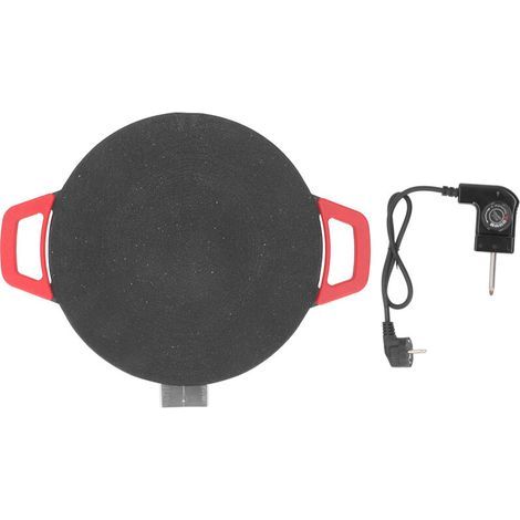 Poêle à barbecue ronde de Style coréen, 30cm, antiadhésive, polyvalente, sans fumée, pour la maison, prise ue, 220V (1/5)
