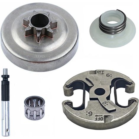 Tambour d'embrayage Embrayage Assy Pignon Jante Roulement à aiguilles kit pour Husqvarna E 325"-7T 340 345 346XP 350 351 353 445 450 (1/3)