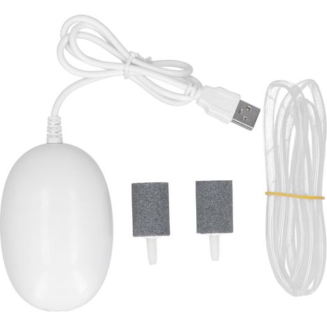 Pompe à air pour aquarium USB rechargeable, pompe à oxygène pour pêche, boîtier de pompe extérieur pour voiture, mini outil de pompe à air pour poissons (1/5)