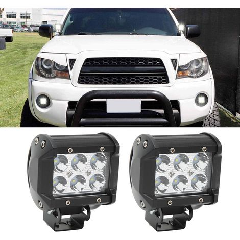 Paar A-Säulen-Montagehalterungen mit 18W Hochleistungs-LED-Beleuchtung und Kabelsatz mit Schalter, kompatibel mit Toyota Tacoma 2005-2015. (1/5)