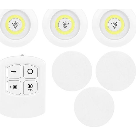 Lumière LED sous-meuble avec télécommande, variable COB, nuit pour cuisine, garde-robe, placard (1/5)
