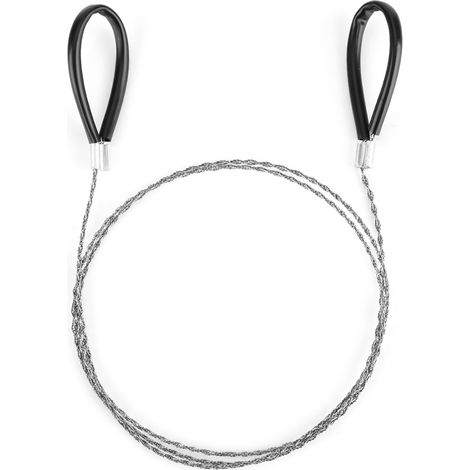 Scie à fil de survie portable pour camping, randonnée et urgences - Outil de coupe compact