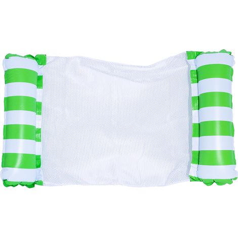 Wasserspiel-Liegestuhl, Schwimmbett-Sofa, aufblasbarer Schwimmkreis für Erwachsene (Pumpe inklusive)