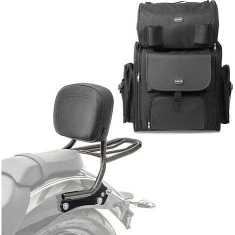 Sissy Bar + porte-bagages QL2 + Sacoche Sissy Bar pour BMW R 18 20-25 SXL (1/4)