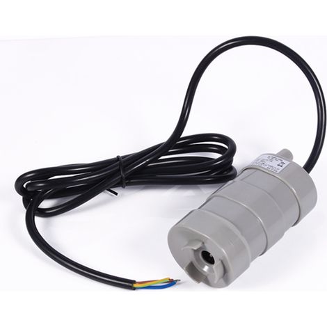 Mini Pompe à Eau Submersible Verticale DC 12V 5M 1000L/H avec Câble Noir Nu 1.5M