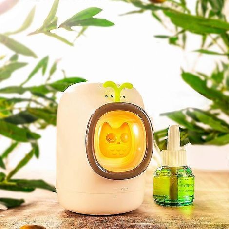 Veilleuse anti-moustiques hibou, répulsif anti-moustiques silencieux pour enfants (1 pièce, blanc) (1/5)