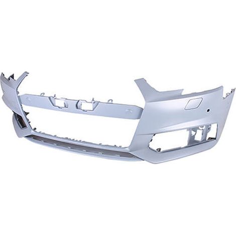 Pare-choc avant à peindre avec 4 trous radars et lave-phares S-line Audi A4 5 B9 phase 1 2015-2019