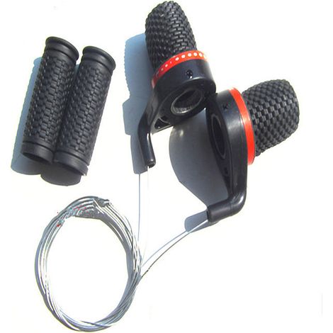 Mountain bike shifters, standard shifters, bicycle derailleurs, 7 or 21-speed selectors