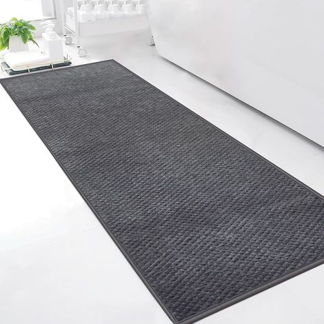 1 Tapis De Bain 50x150cm Microfibre Douce, Dos Caoutchouc Antidérapant, Absorbant Eau, Lavable Machine Pour Douche (1/5)