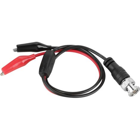 Oszilloskop-Messkabel mit BNC-Stecker (Q9) und zwei Krokodilklemmen, 0,5 m (1/5)