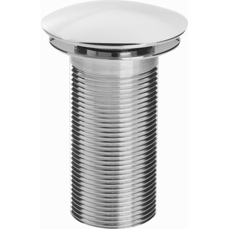 Bristan Round Clicker Basin Waste Chrome - Unslotted (For Basins with No Overflow) (1/2)