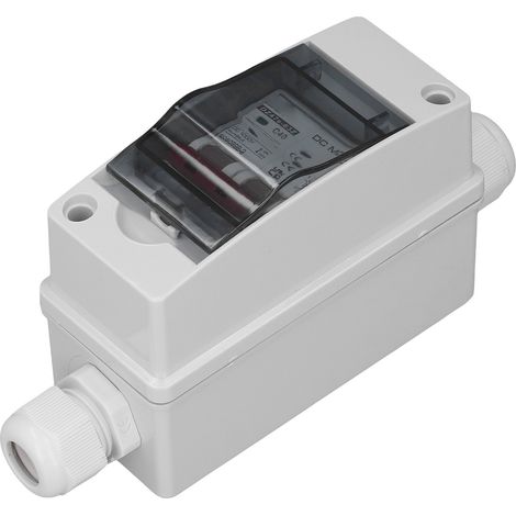 Disjoncteur CC 2P 40A IP65 étanche, pouvoir de coupure de 6 kA, interrupteur sectionneur CC pour système photovoltaïque solaire 1000 V (1/5)