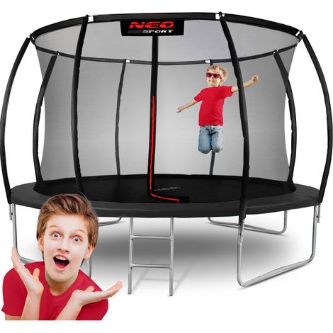 Trampolin für den Garten 12ft/374cm mit innerem Sicherheitsnetz Neo-Sport