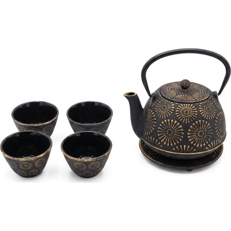 Gusseiserner Krug mit Schalen und Untersetzer KOGA, 1200 ml (1/5)