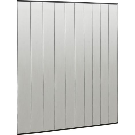 vidaXL Zanzariera per Porta con 10 Sezioni a Rete Nera 240x240 cm