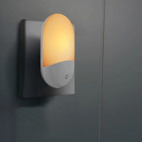 Luz nocturna regulable por inducción, luz LED blanca cálida y suave, brillo ajustable desde el anochecer hasta el amanecer, ideal para dormitorios y baños - YUH (1/4)