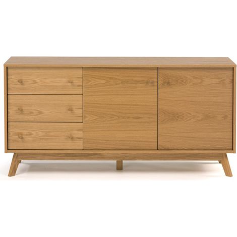 Buffet 3 Tiroirs & 2 Portes "Kensal" 145cm Chêne (1/5)