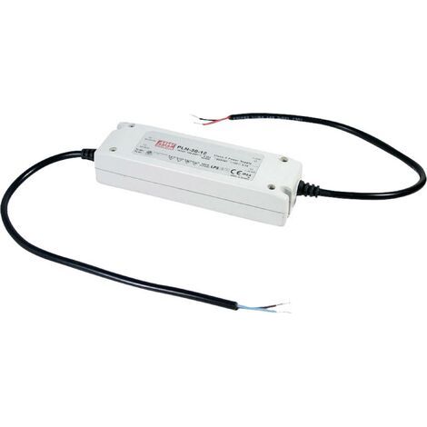 Driver LED Mean Well PLN-30-24 60 W 24 V DC 1,25 A Tension fixe/courant constant A041281 (1/5)