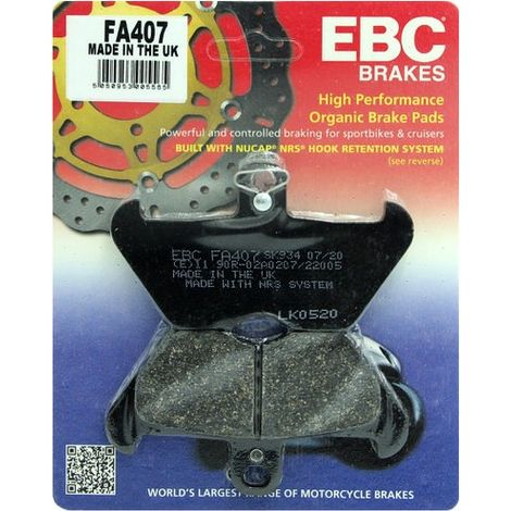 Pastiglie freno EBC FA407 (set per 1 disco) (1/2)