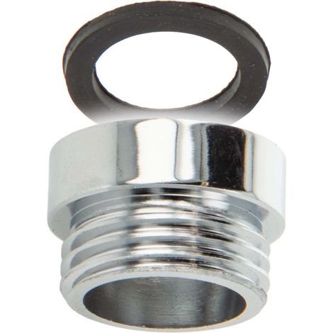 tecuro Mischdüse - Armaturen Adapter M22 x 1 IG auf 1/2 Zoll Außengewinde, Messing verchromt